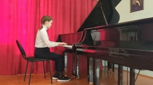 Мария Хрипунова 11 лет, И.С.Бах Трехголосная инвенция ля минор.