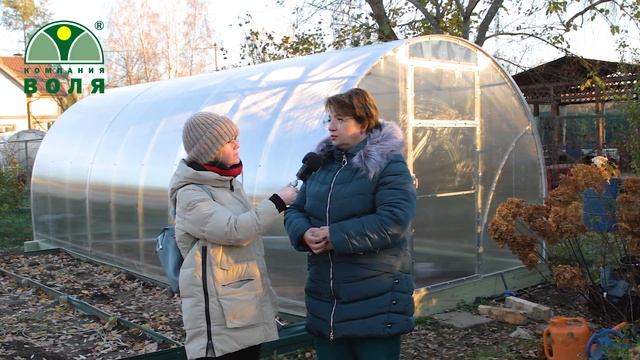 Установка теплицы "Сигма с L-блоком" от компании "Воля". смотреть онлайн