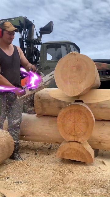 Баня в процессе изготовления #wood #стройка #дача #баня #wo смотреть онлайн