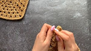 Простая сумка крючком из мотивов.Бабушкин квадрат ✨