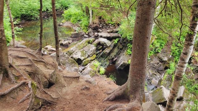 Карелия. Водопад Белые мосты. Июнь 2023г (слайд-шоу)