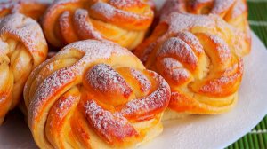 Булочки воздушные, мягкие и очень вкусные.