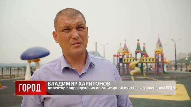 Детскую площадку на набережной Амура обновляют в Благ смотреть онлайн