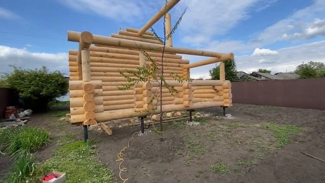 Баня из сосны 6х4 с террасой/Пенза, с.Саловка смотреть онлайн