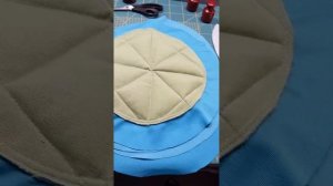 Как сшить чехол на круглый табурет за 15 минут