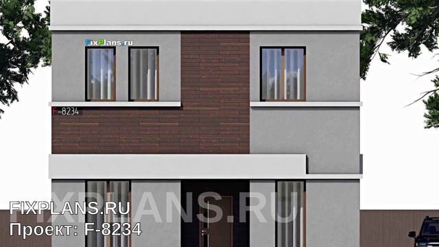 Проект двухэтажного дома F-8234