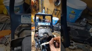 Stihl,,небольшой,,ремонт!подушка,амортизатор!замена.