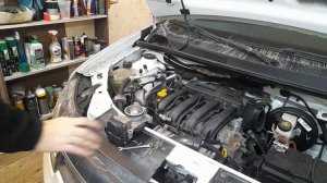 Принцип снятия дроссельной заслонки Рено на двигател?