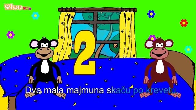 5 МАЛИХ МАЈМУНА - Караоке - Yleekids Karaoke