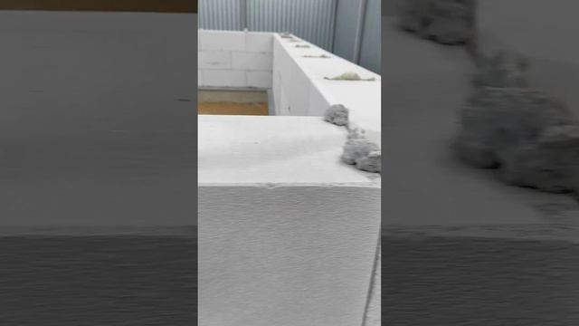 Баня из газобетона "Инси" 6 на 4.6 метра, готов 3 ряд, прое? смотреть онлайн