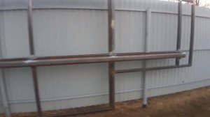 Откатные ворота на средней балке - 2.