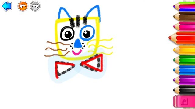 Cat paint draw and play🐱Рисуй кота и играй🎨Kedi boya çiz ve oyna🎨कैट पेंट ड्रा और प्ले🐯 смотреть онлайн