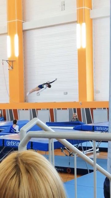 Соревнования прыжкам на батуте, в городе Витебск.