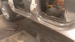 Ремонт порогов шеви нива