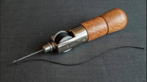 Как шить кожу шилом