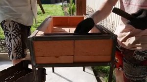 Дачный Мангал из Кирпича и Уголков с Арматуры