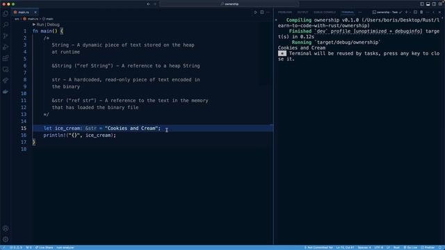 6.012. String, &String, str, and &str смотреть онлайн