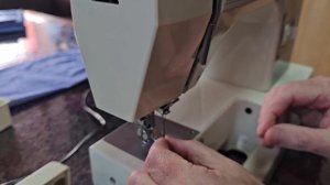einfädel Ober, Unter Nähmaschine Necchi 559 , Заправка швейной машины thread