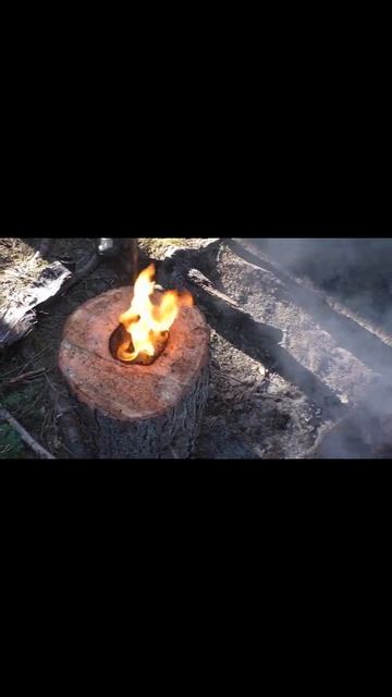 89 Таежная Финская свеча Таежный Лайфхак Трубкой прожг смотреть онлайн