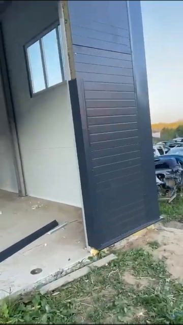 Ангар автосервис 8*15 установка декоративных элементов