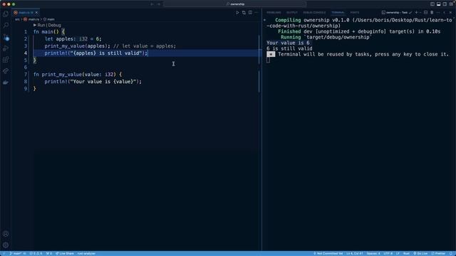 6.014. Ownership and Function Parameters смотреть онлайн