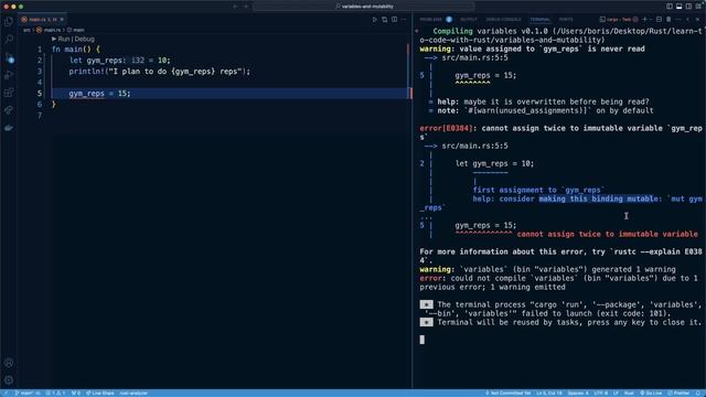 2.005. Immutable and Mutable Variables