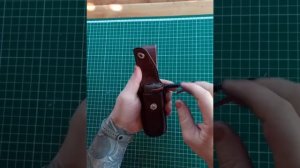 Кожаный чехол для складного ножа Стерх своими руками.