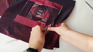 Наволочка в технике Колодец из остатков ткани или ста?