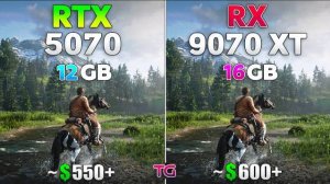 RX 9070 XT vs RTX 5070 - Test in 10 Games