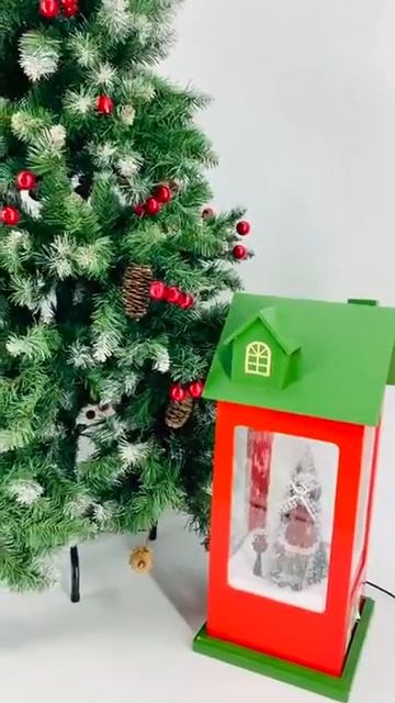 Рождественский домик-фонарь, с музыкой, из натурально? смотреть онлайн