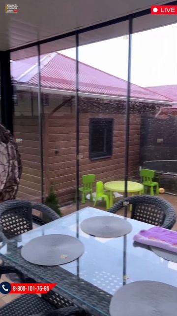 Безрамное остекление террасы #командадемина #home #осте?