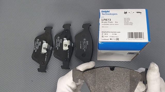 LP873 DELPHI Комплект передніх гальмівних колодок, дискове смотреть онлайн