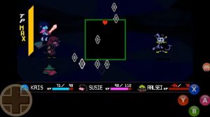Битва с Джевилом с помощью пощады. Лёгкая битва. Deltarune