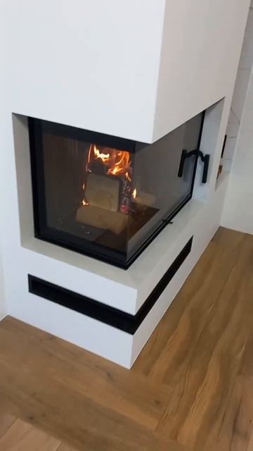 Латвійська камінна топка для опалення дому XFire XF Corner L 8