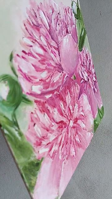 Картина цветы пионы, Художник Екатерина Бородулина, Eka смотреть онлайн