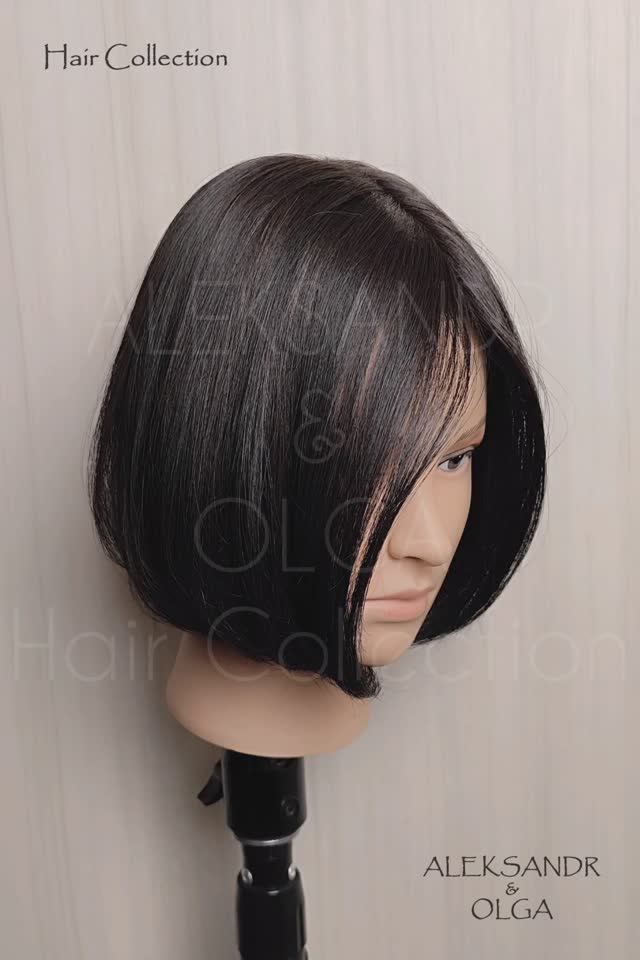 Теменная НАКЛАДКА - восьмёрка, с пробором на шёлке (с имитацией кожи головы) #натуральнаянакладка смотреть онлайн