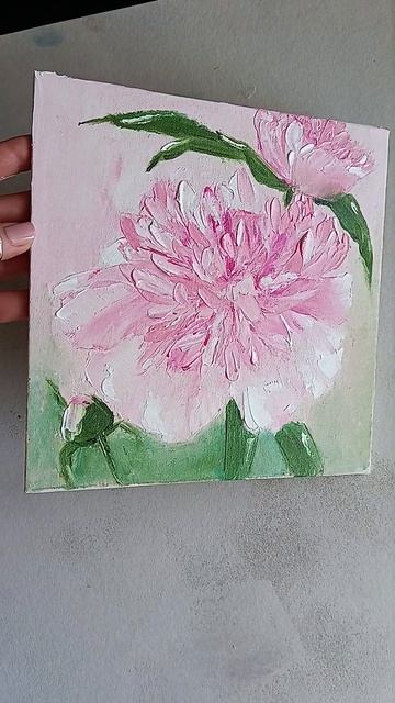 Peonies oil painting Пионы маслом художник Екатерина Бородулин смотреть онлайн