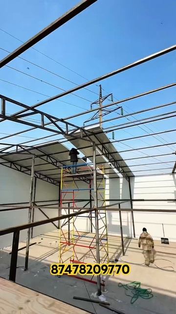 Ангар.Склад.Сэндвич панель.#рек #стройка #construction #ангар смотреть онлайн