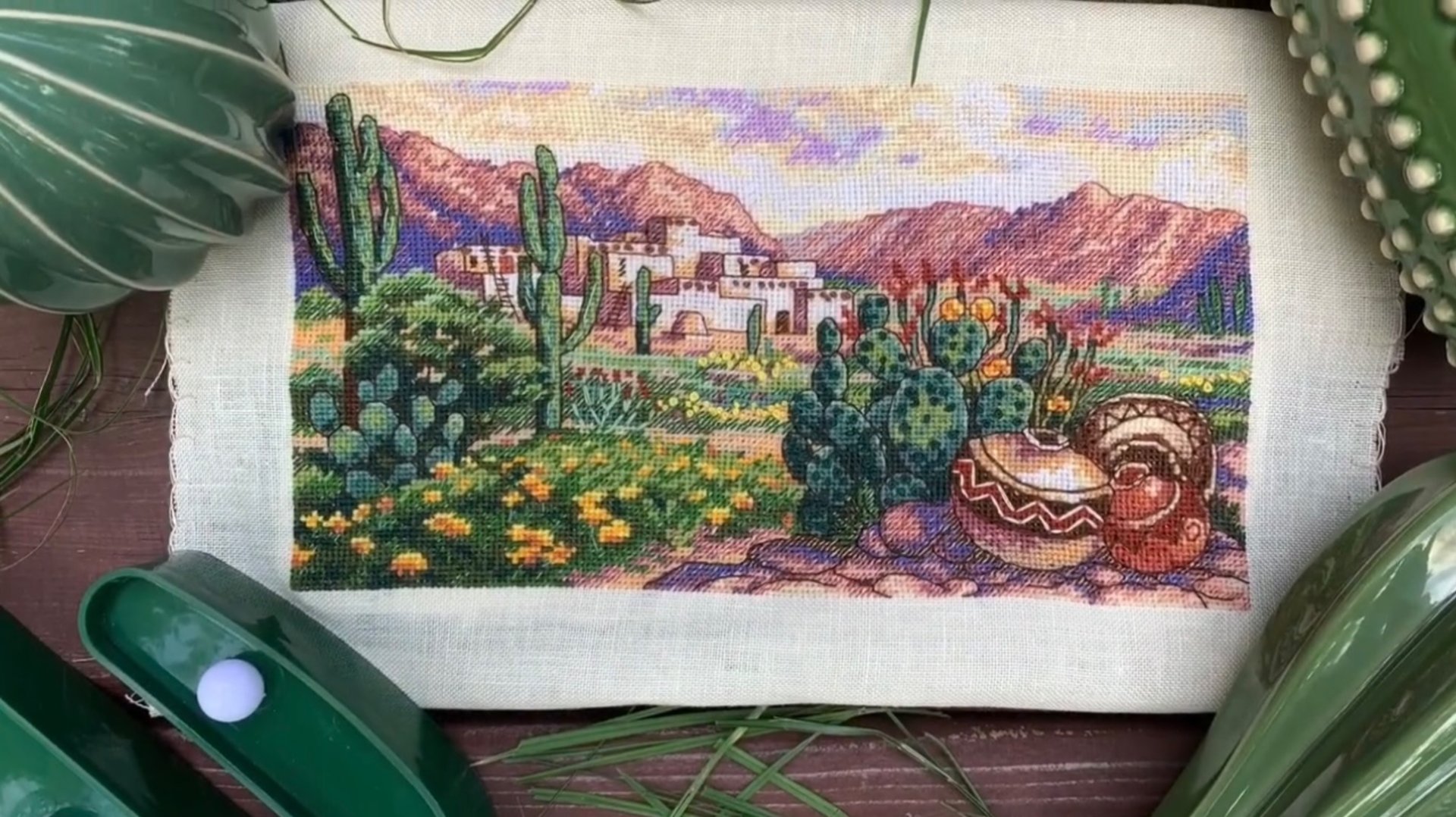 Вышивка крестом.Вышивальный дневник:задания вышивальщицы,готовая работа «Window to the West»2020 смотреть онлайн