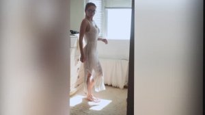 ❤️ Transparent dresses Try on Haul with model Tina