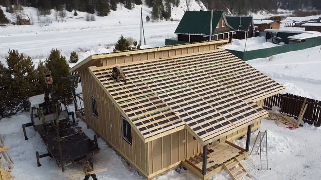 Сборка утепленной крыши по prefab-технологии смотреть онлайн