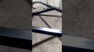 Откатные ворота на уголке!