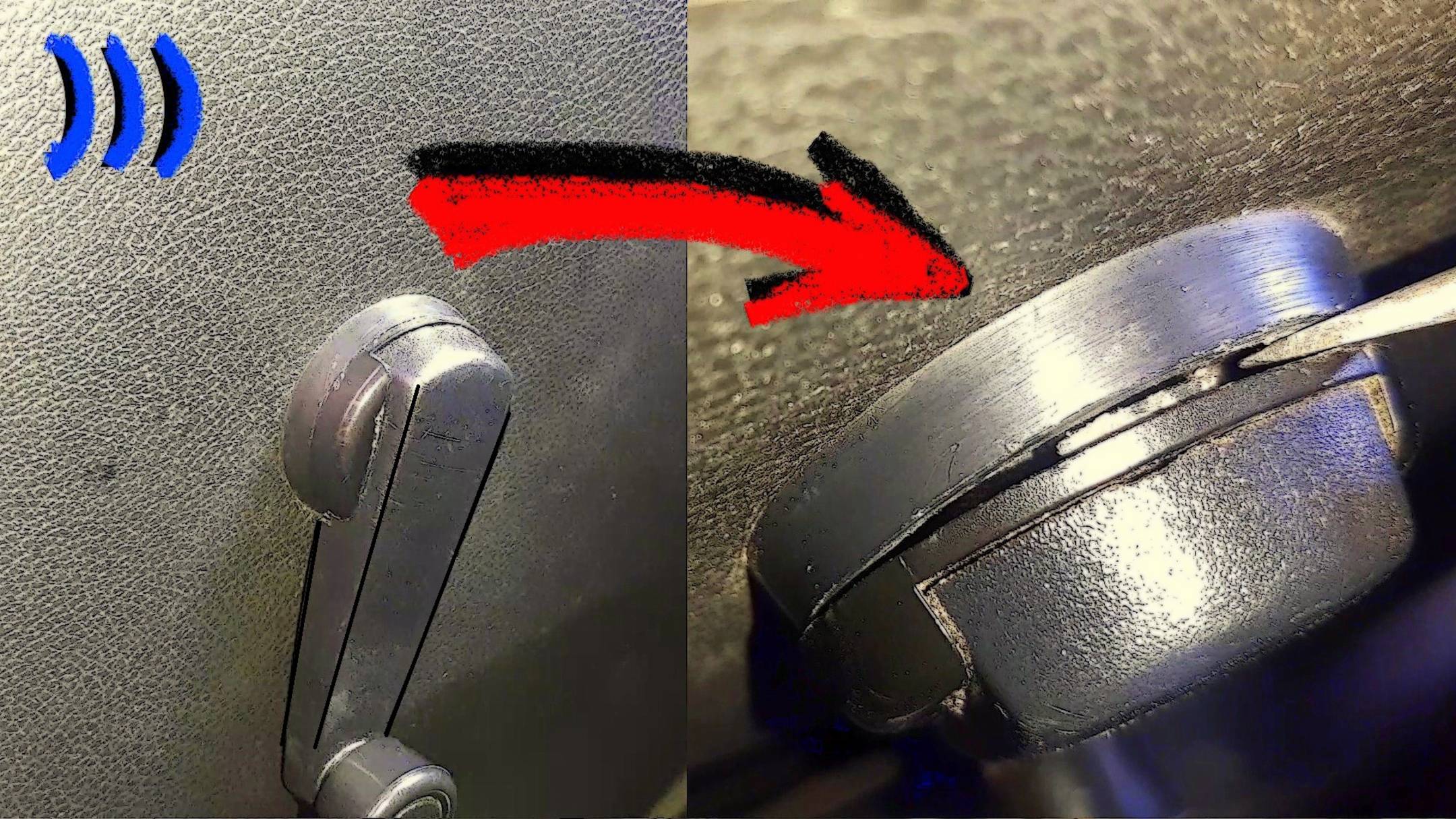 Секрет снятия ручки стеклоподъёмника без лишних царапин