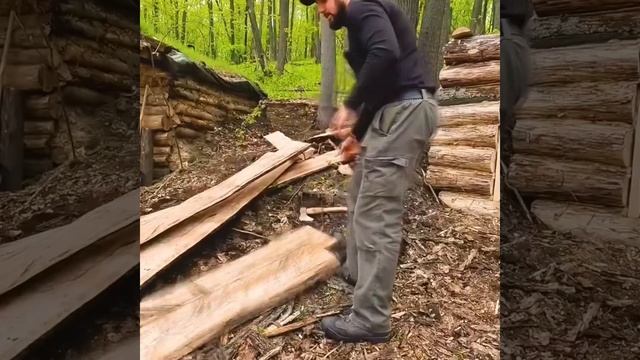 как построить деревянную баню в лесу | Diy Log Cabin Sauna #logcabin