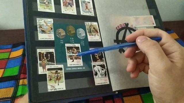 Обзор альбома с  почтовыми марками часть 1 . Тема 