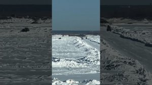 Строительство моста через реку Лену около Якутска иде