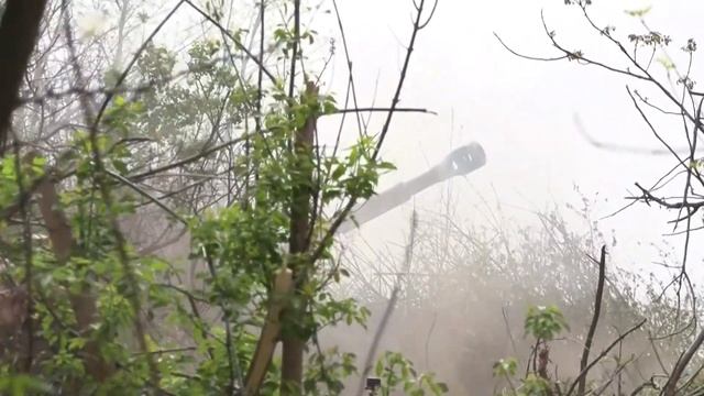 Боевая работа САУ Гвоздика Южной группировки войск смотреть онлайн