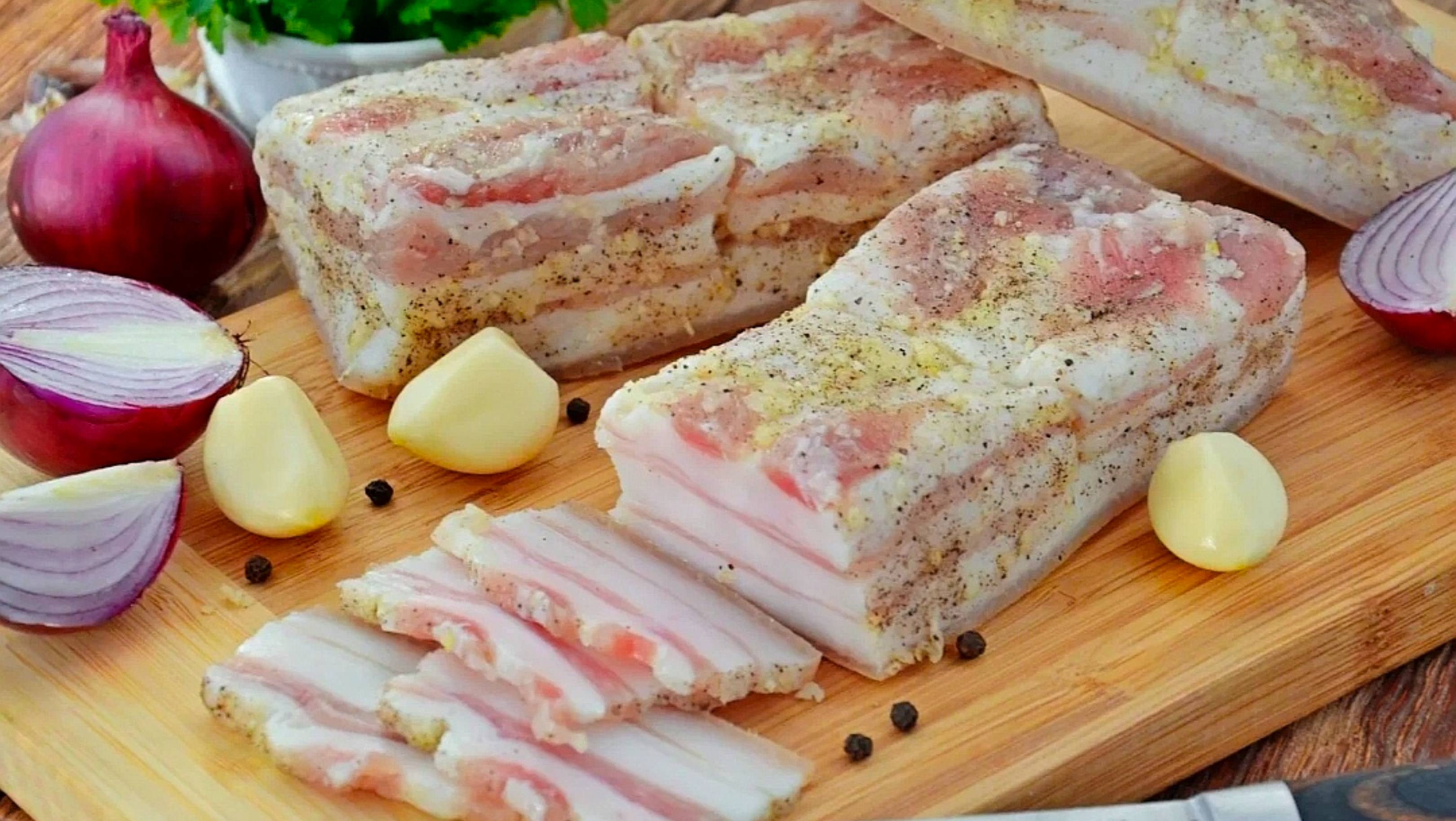 КАК СОЛИТЬ САЛО рецепт👍 смотреть онлайн