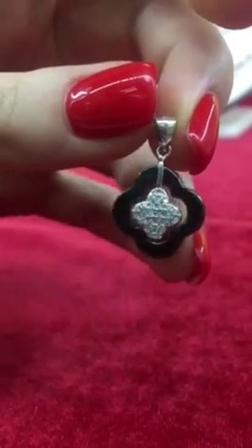 Подвеска серебряный клевер 💕 смотреть онлайн