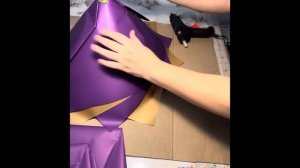 Туториал на упаковку букета роз из атласных лент. #роз?